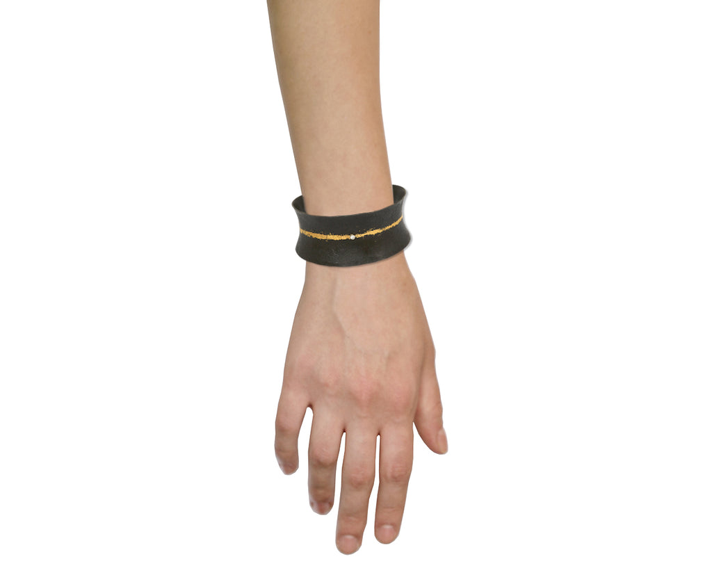 Single Diamond Cuff Bracelet