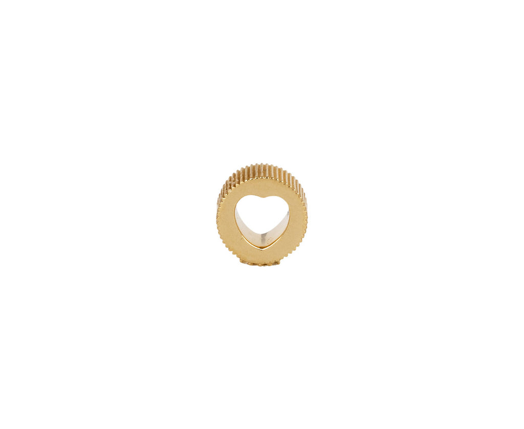 Foundrae Diamond Initial 'K' Heart Beat ONLY Side
