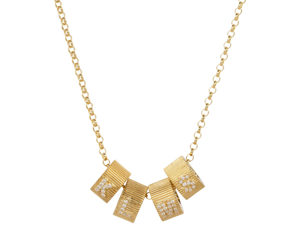 Diamond Initial 'M' Heart Beat ONLY