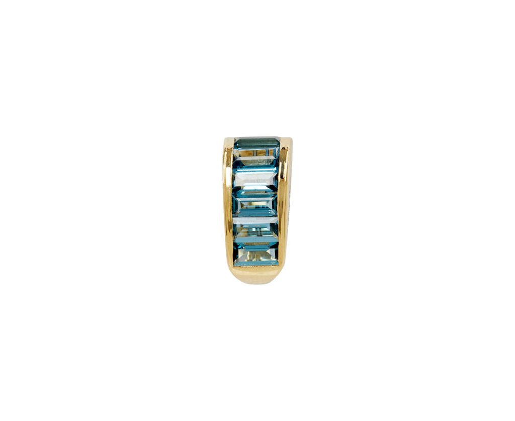 London Blue Topaz Baguette Bail Link