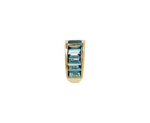 London Blue Topaz Baguette Bail Link