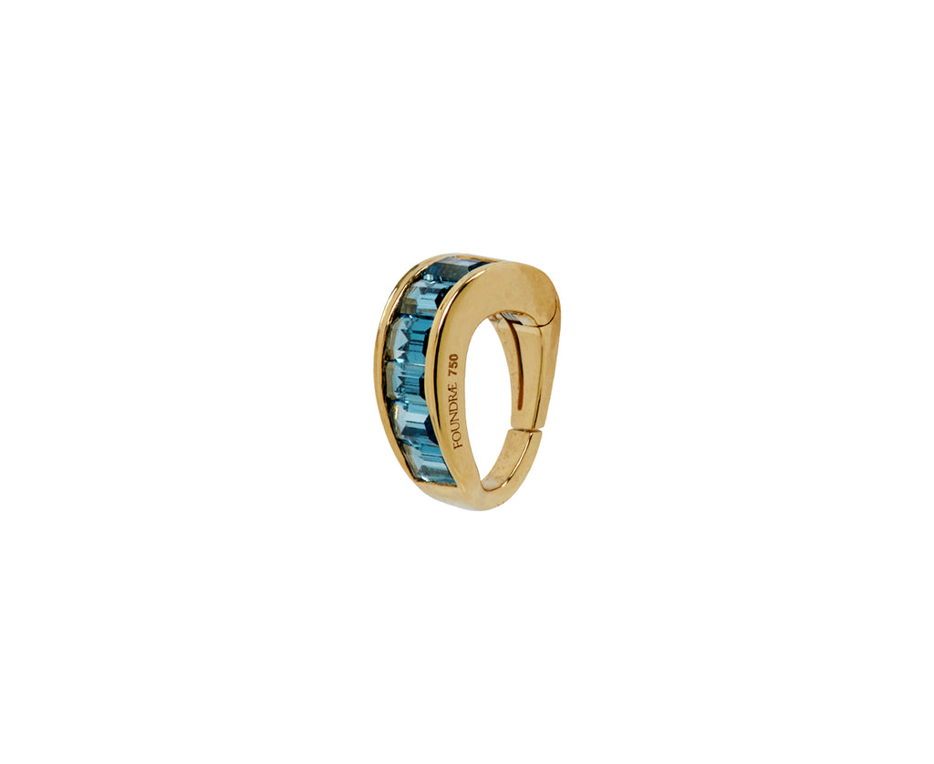 London Blue Topaz Baguette Bail Link