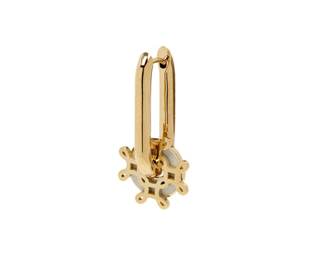 Small Chubby Fob Link L'eternelle Charm SINGLE Earring