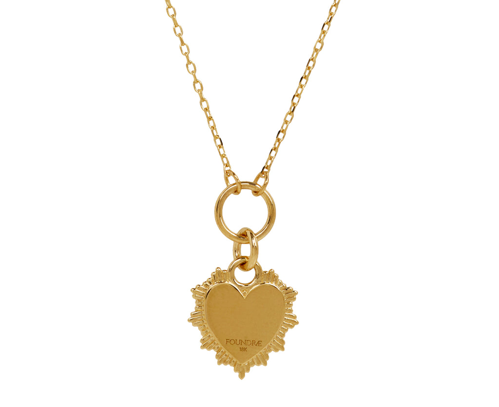 Mini Encrusted Heart Love Token Pendant Necklace