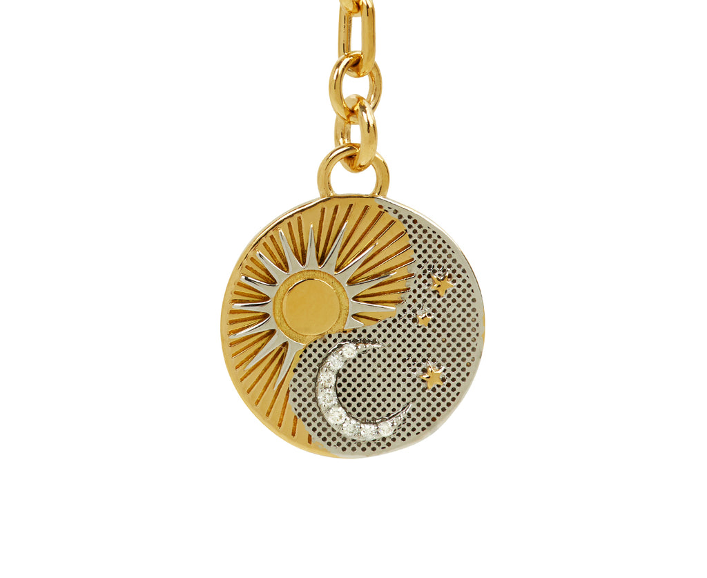 Balance Fine Mixed Clip Extension Necklace : in Mixed Gold with Diamonds - TWISTonline 