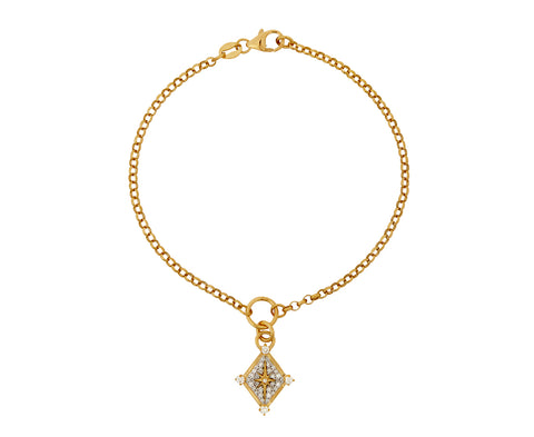 Pavé Diamond Spark Small Belcher Bracelet
