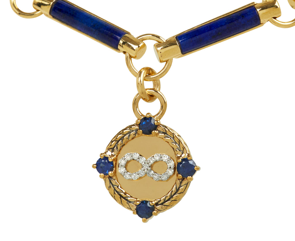 Infinite Gratitude Lapis Stone Chain Bracelet - TWISTonline 