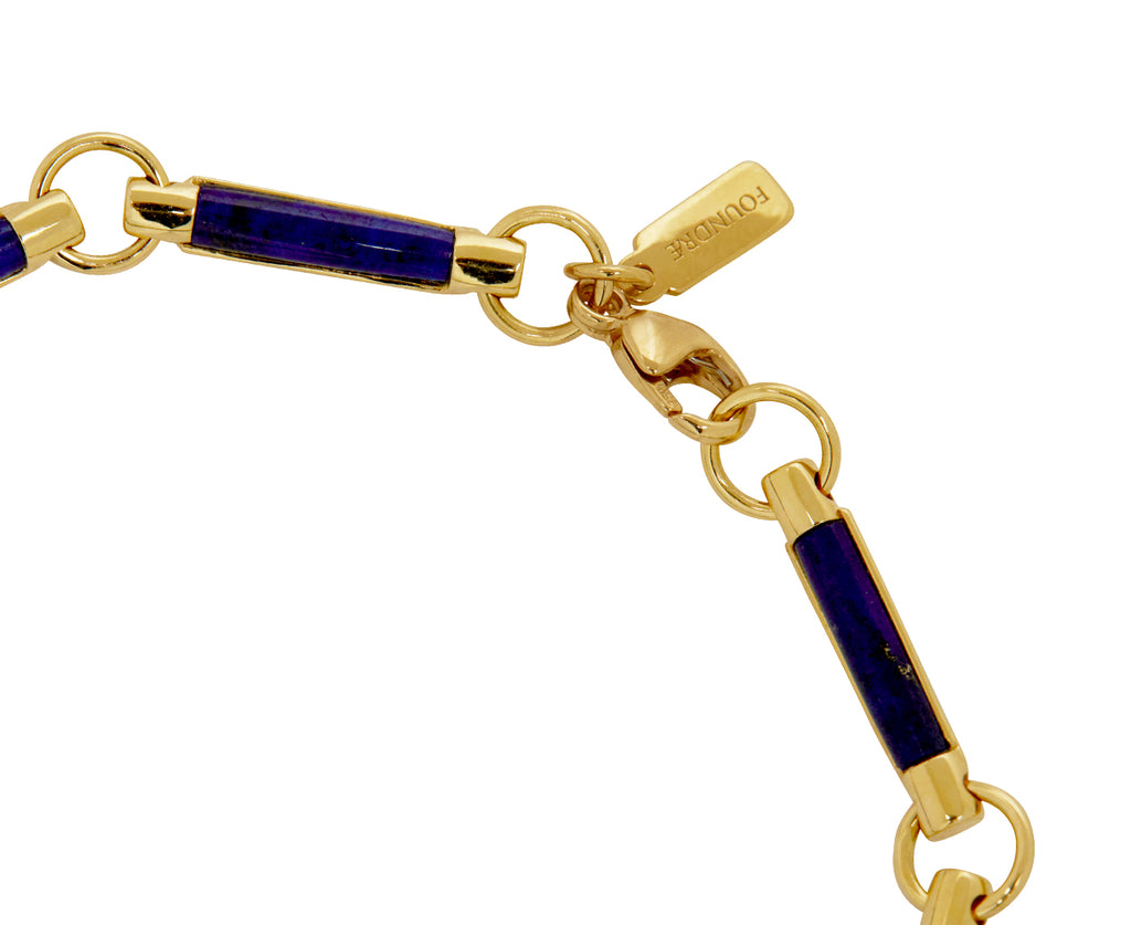 Infinite Gratitude Lapis Stone Chain Bracelet - TWISTonline 