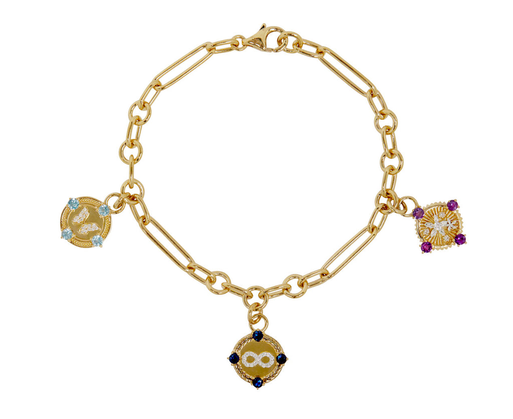 Infinity and Blossom Small Mixed Clip Bracelet