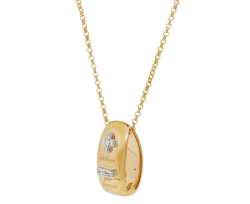Ever Growing Oversized Oval Heart Beat Necklace