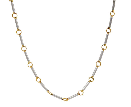 White Gold Element Chain Necklace