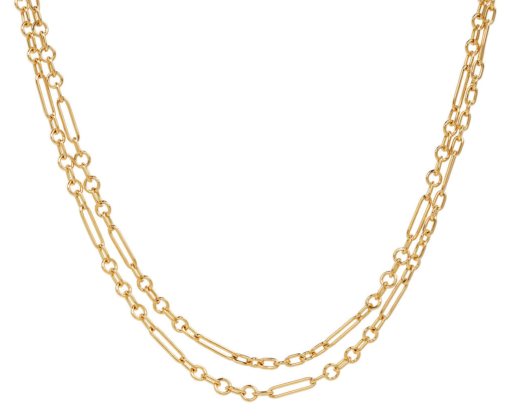 32" Refined Mixed Clip Chain Necklace