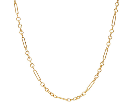 24" Refined Mixed Clip Chain Necklace