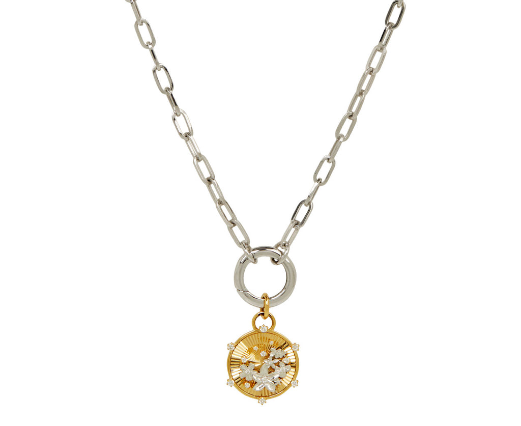 24" White Gold Refined Clip Chain with Chubby Annex Link - TWISTonline 