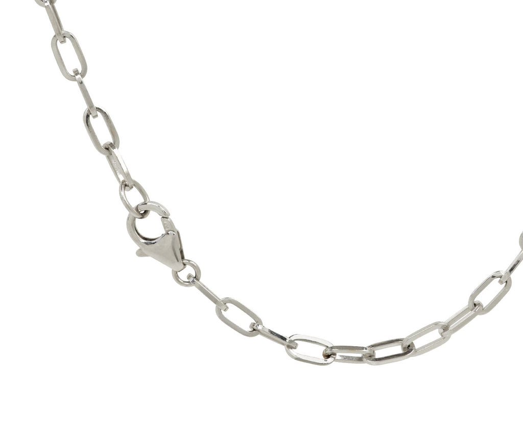 24" White Gold Refined Clip Chain with Chubby Annex Link - TWISTonline 