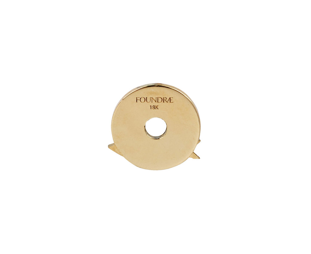 Single Black Enamel Arrow Symbol Disk Charm ONLY