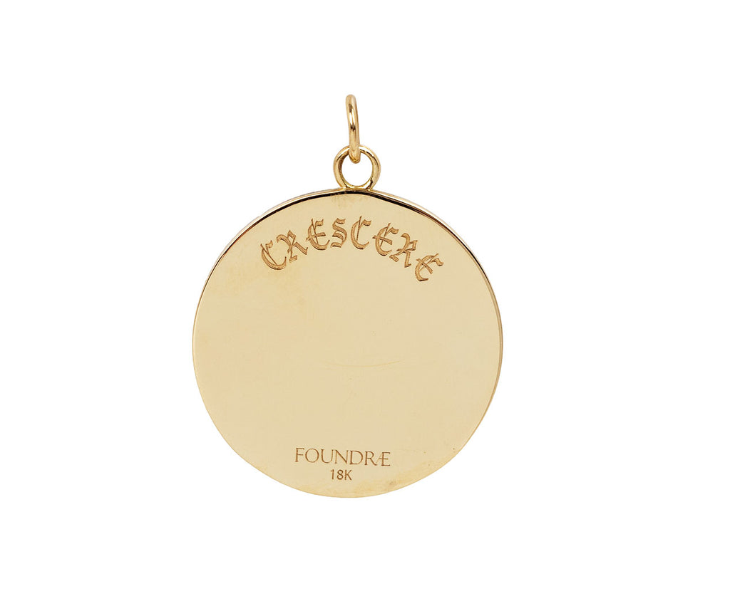 White Crescent Wheel Medallion ONLY