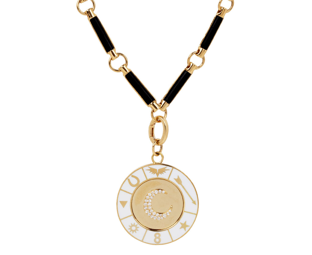 White Crescent Wheel Medallion ONLY