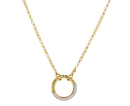 Small Belcher Open Chain with Medium Pave Annex Link