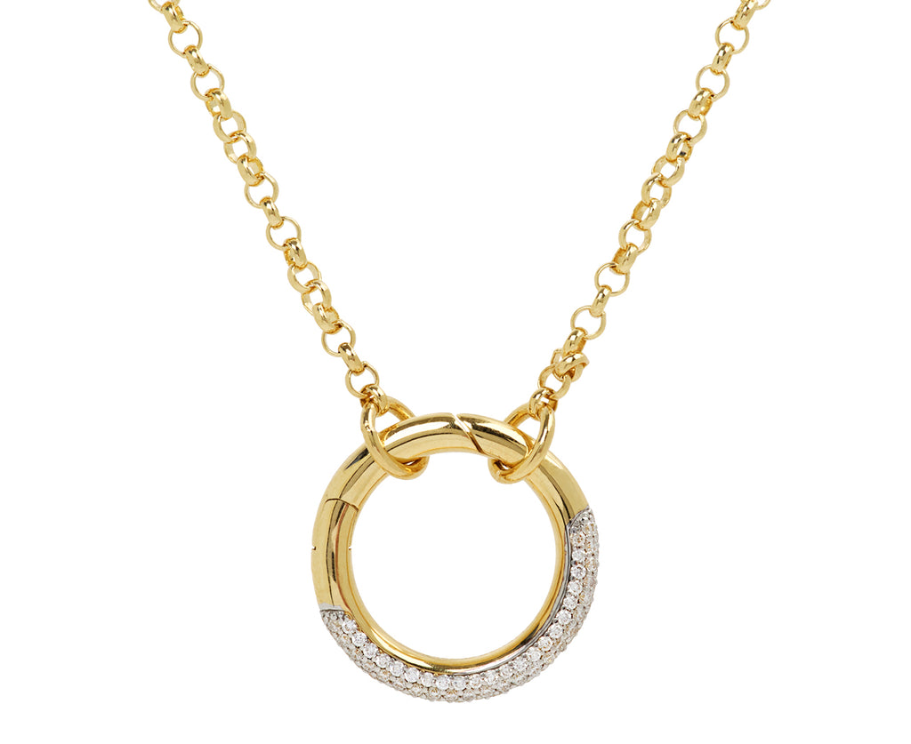 Small Belcher Open Chain with Medium Pave Annex Link