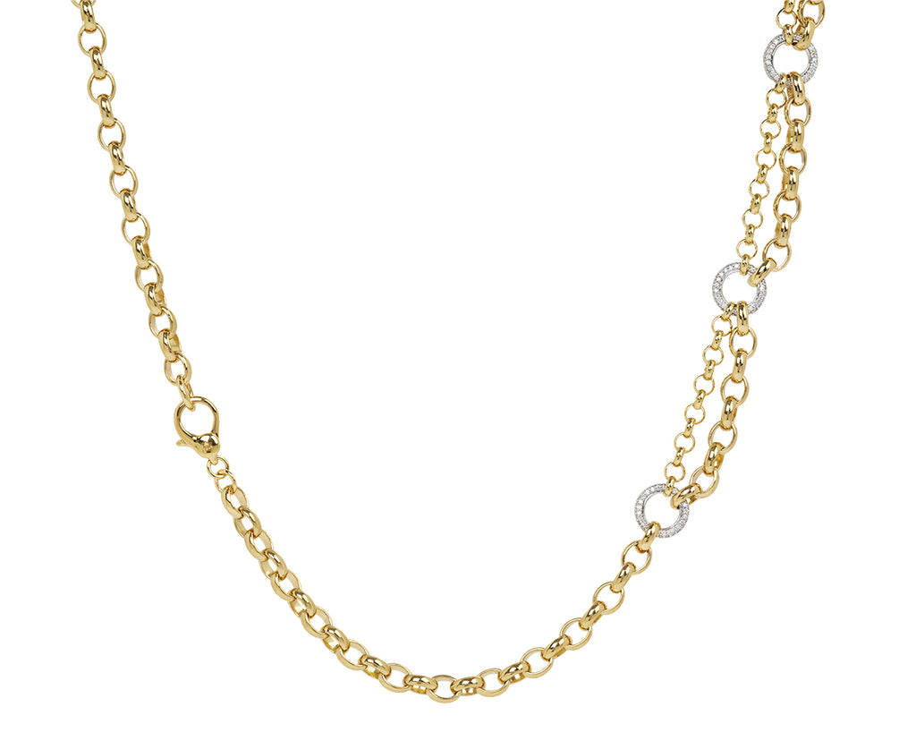Heavy Mixed Double Belcher Diamond Chain Necklace - TWISTonline 