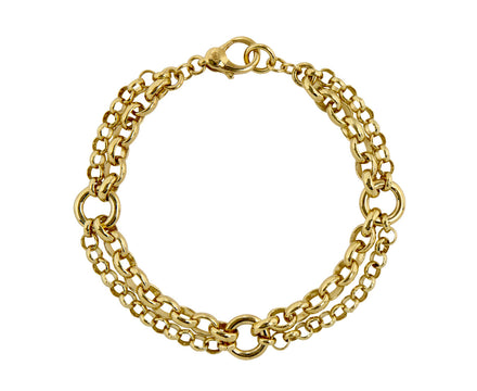 Heavy Mixed Belcher Bracelet