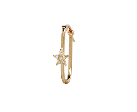 Small Star Fob Link Base SINGLE Earring