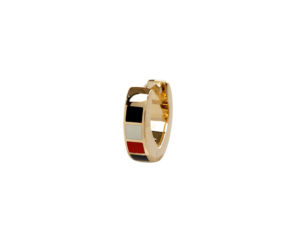 Internal Compass Heart Beat SINGLE Earring