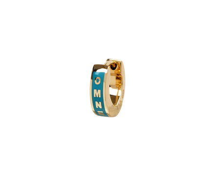 Aqua Reverie Tenet Heart Beat Huggie SINGLE Earring