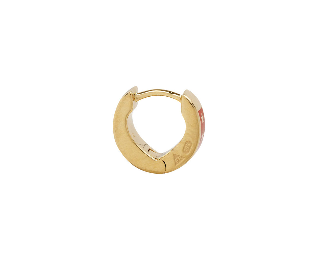 Strength Tenet Heart Beat Huggie SINGLE Earring