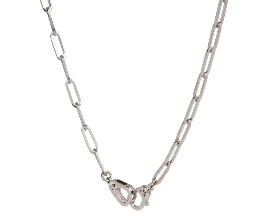 Foundrae Small Mixed Clip Chain Diamond Sister Hook Necklace