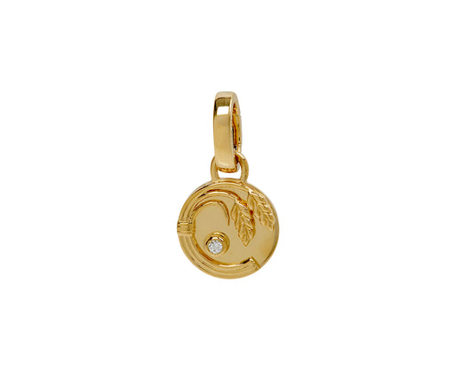 Braided Wheat Miniature Medallion with Push Gate ONLY