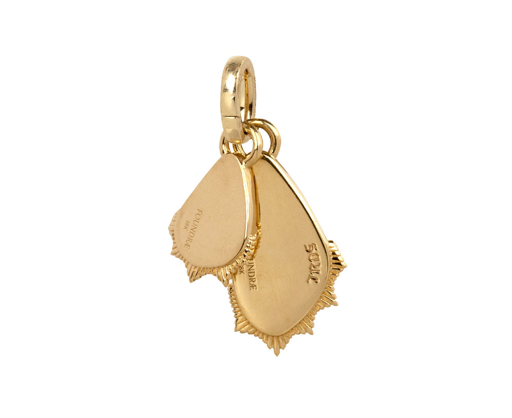 Diamond Encrusted Miniature Butterfly Wings Charm with Push Gate - TWISTonline 