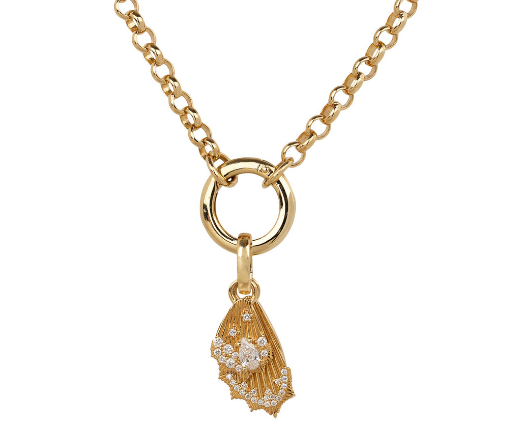 Diamond Encrusted Miniature Butterfly Wings Charm with Push Gate - TWISTonline 