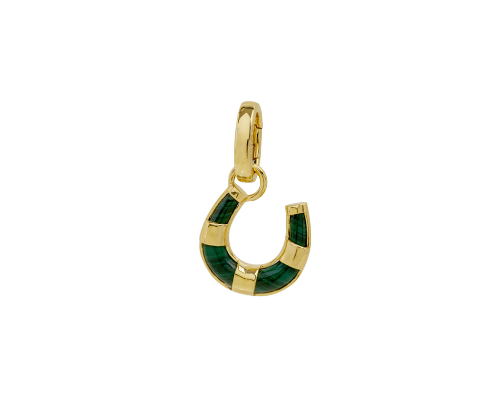 Miniature Malachite Horseshoe Pendant and Push Gate ONLY