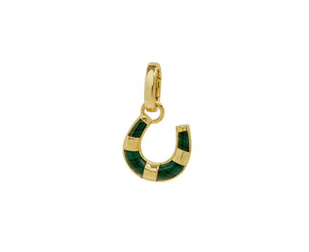 Miniature Malachite Horseshoe Pendant and Push Gate ONLY