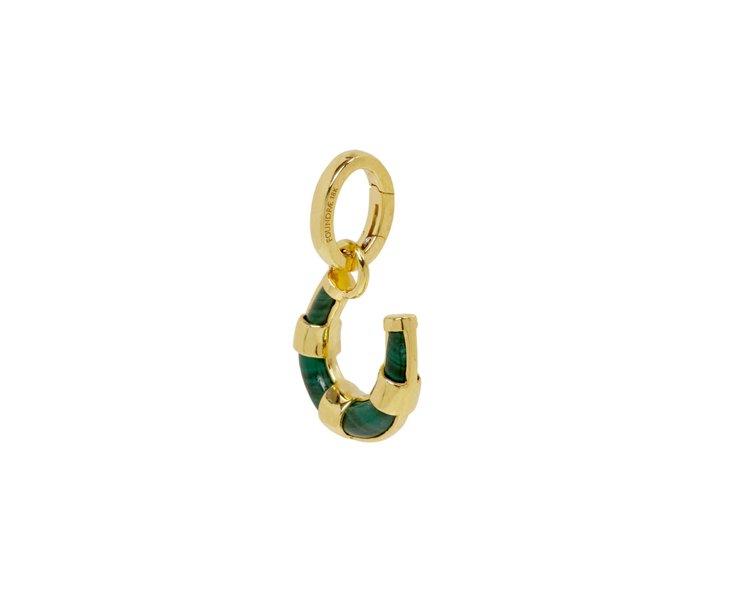 Miniature Malachite Horseshoe Pendant and Push Gate ONLY