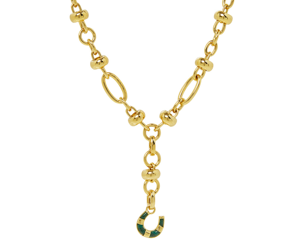 Miniature Malachite Horseshoe Pendant and Push Gate ONLY