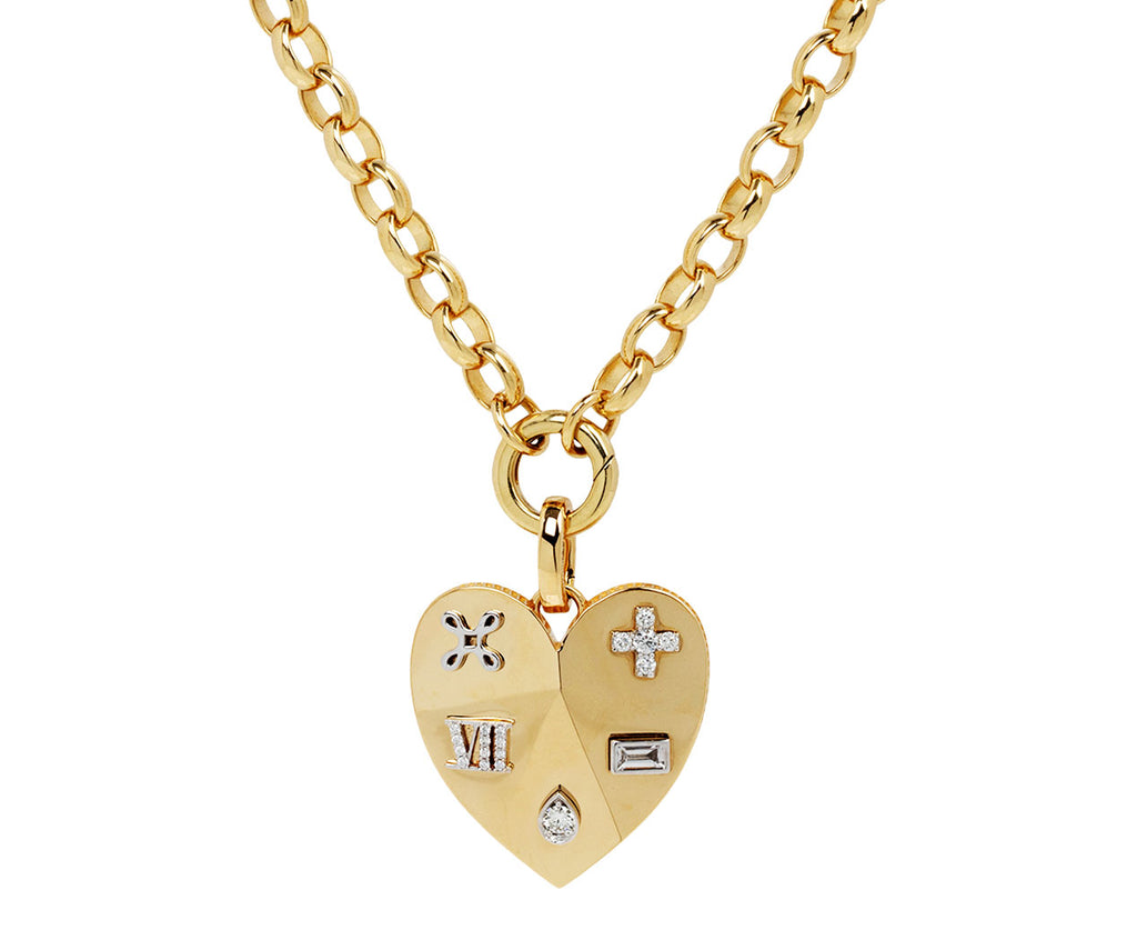 Ever Growing True Love Faceted Heart Pendant ONLY