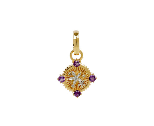 Amethyst Blossoms Miniature Medallion with Push Gate ONLY