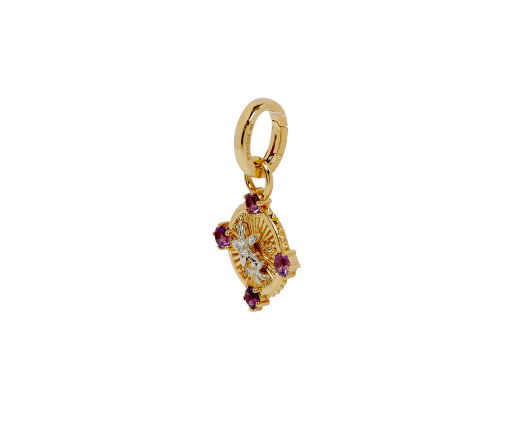 Amethyst Blossoms Miniature Medallion with Push Gate ONLY
