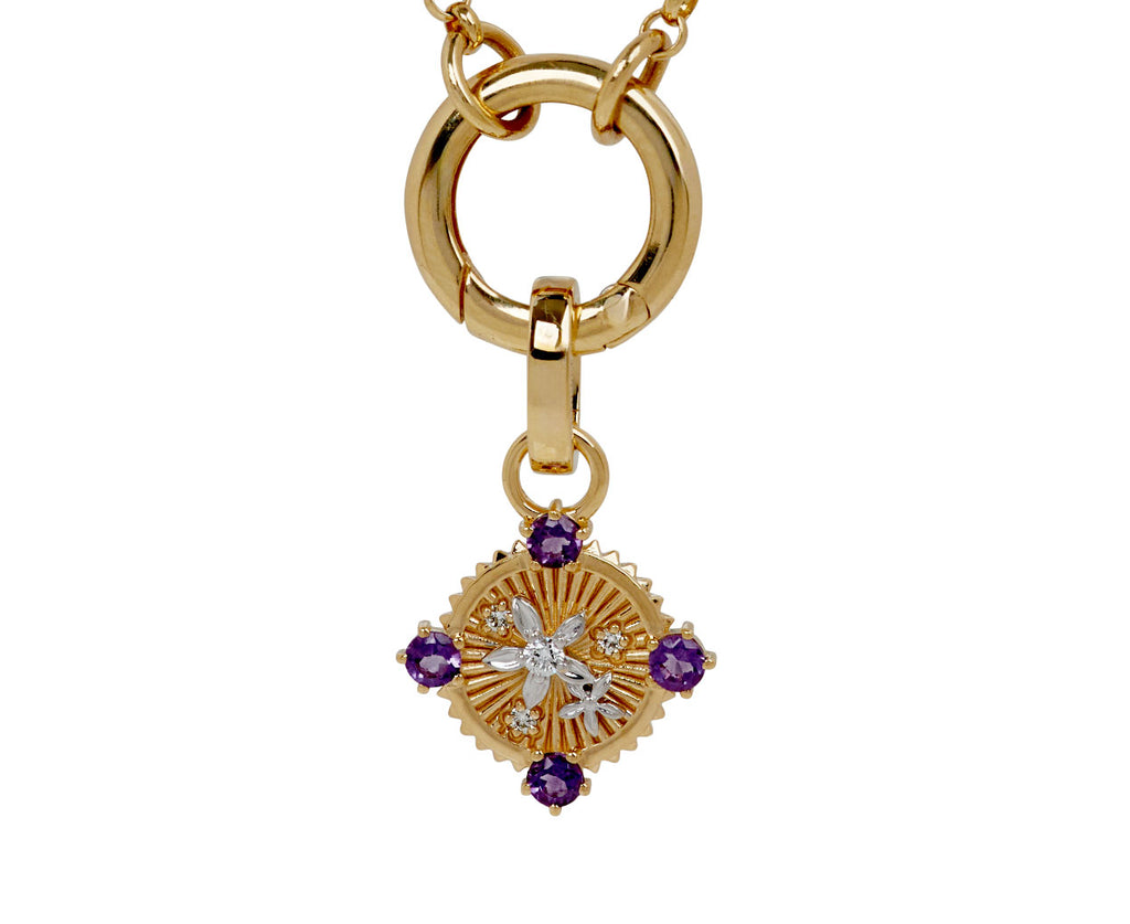 Amethyst Blossoms Miniature Medallion with Push Gate ONLY