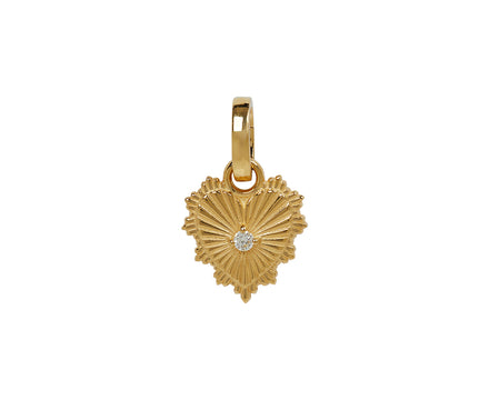 Miniature Heart Love Medallion with Push Gate
