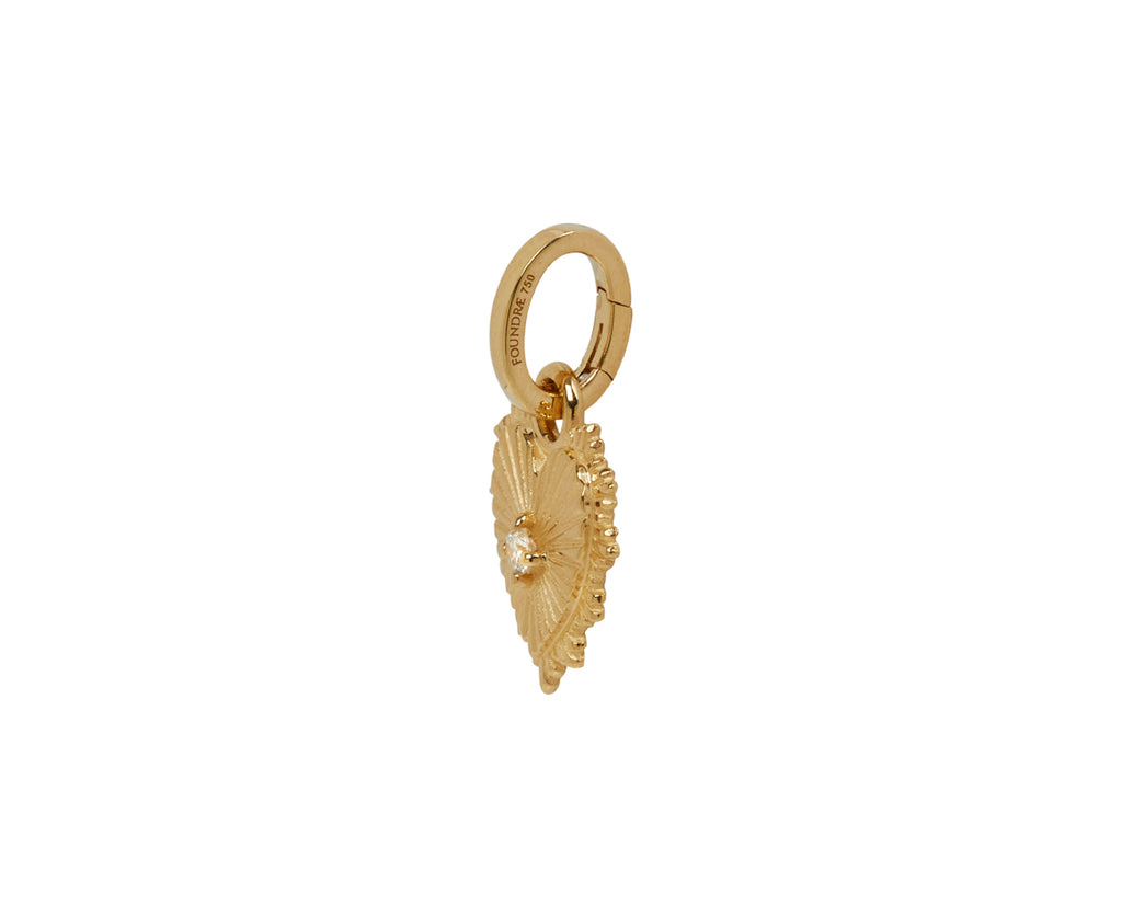 Miniature Heart Love Medallion with Push Gate