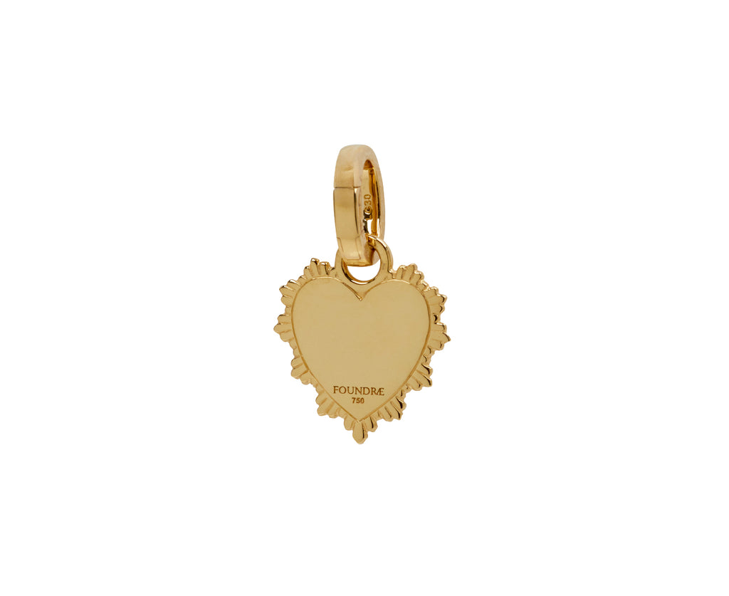 Miniature Heart Love Medallion with Push Gate