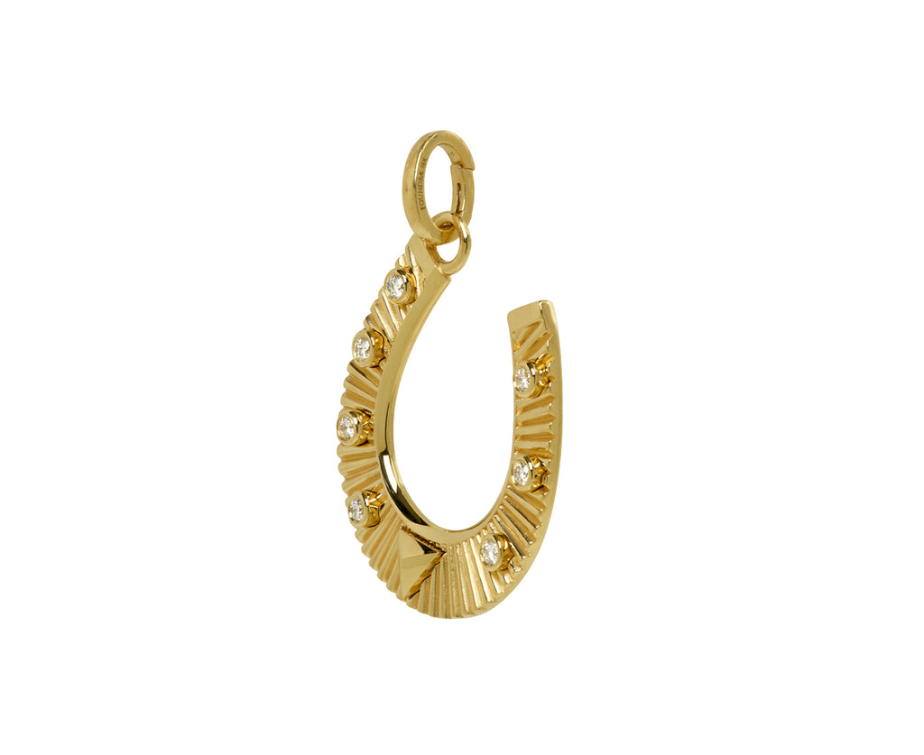 Foundrae Large Horseshoe Protection Pendant with Push Gate ONLY