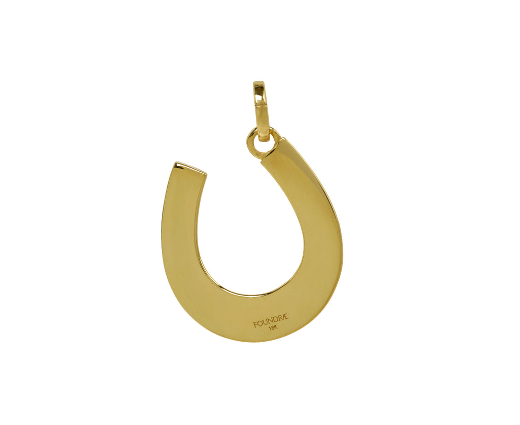Large Horseshoe Protection Pendant with Push Gate ONLY