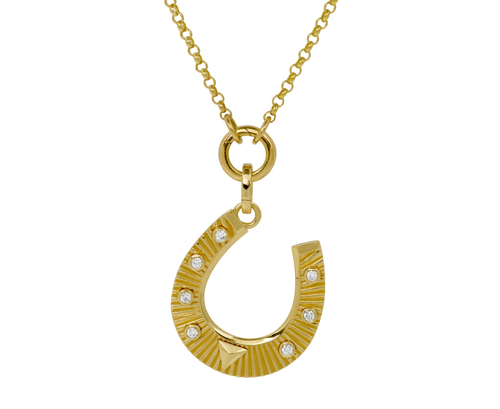 Large Horseshoe Protection Pendant with Push Gate ONLY