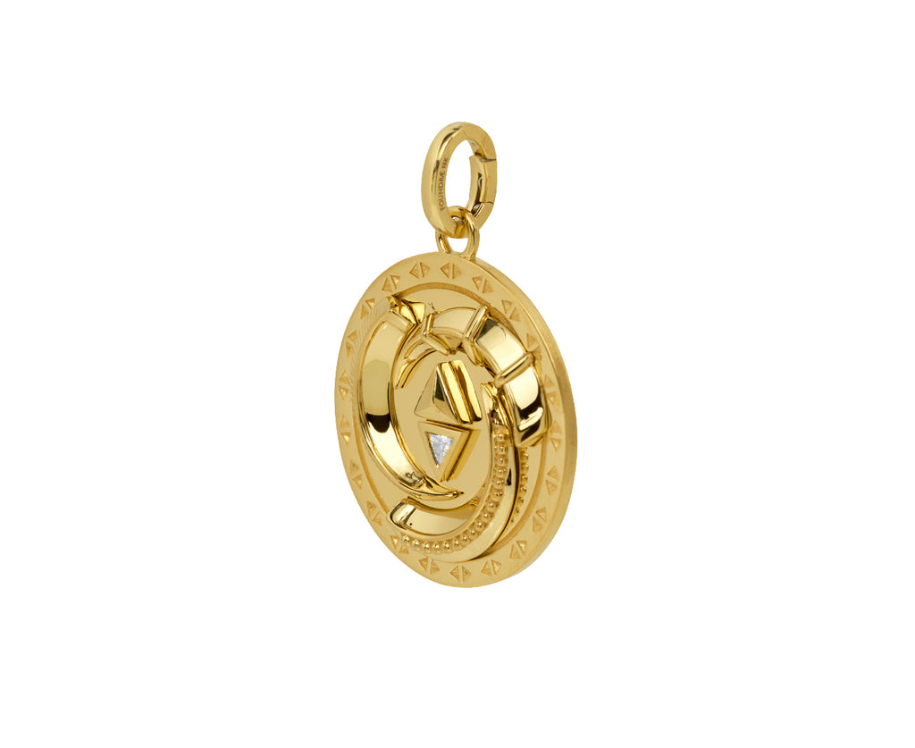 Large Triskele Protection Claw Medallion with Push Gate ONLY