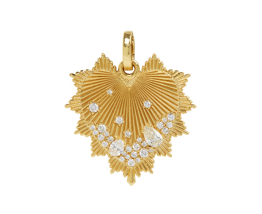 Oversized Encrusted Heart Medallion ONLY